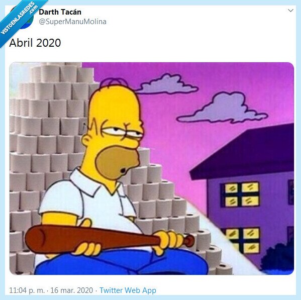 los simpson,abril,2020,papel higiénico