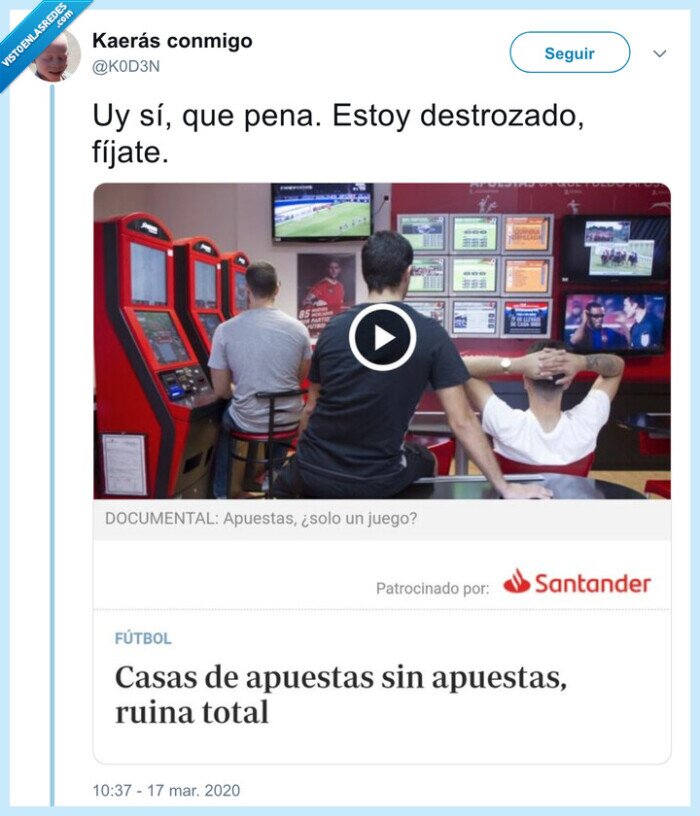 apuestas,codere,coronavirus,efectos laterales