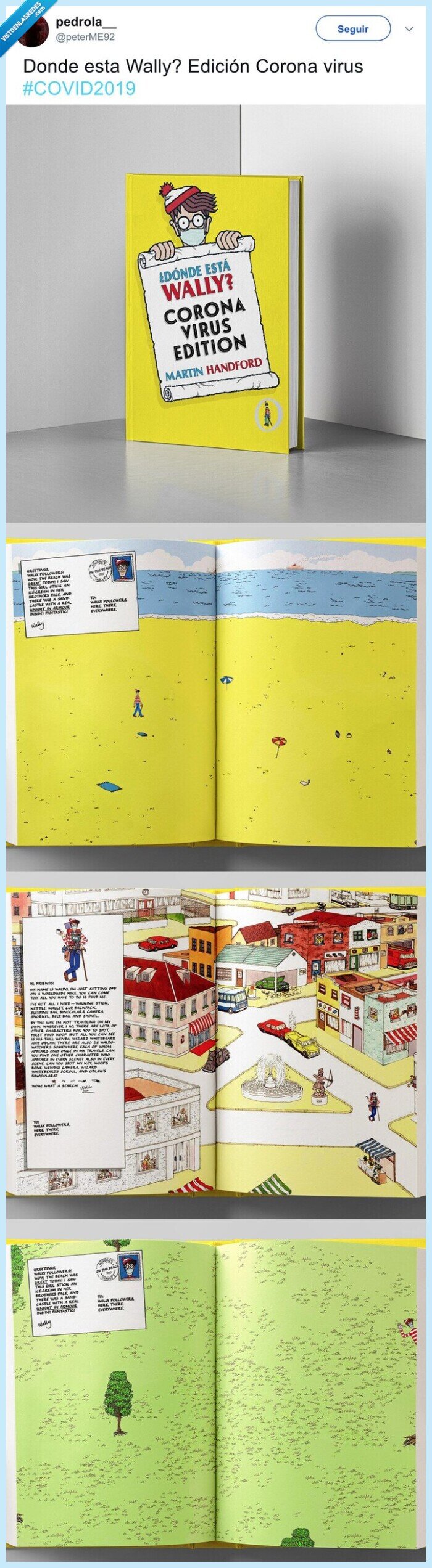 coronavirus,donde está wally,libro,encontrar