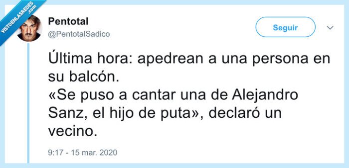 balcon,coronavirus,alejandro sanz,pedradas