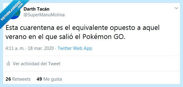 cuarentena,opuesto,equivalente,pokémon go