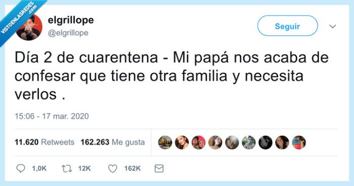 cuarentena,coronavirus,padre,doble vida,familia