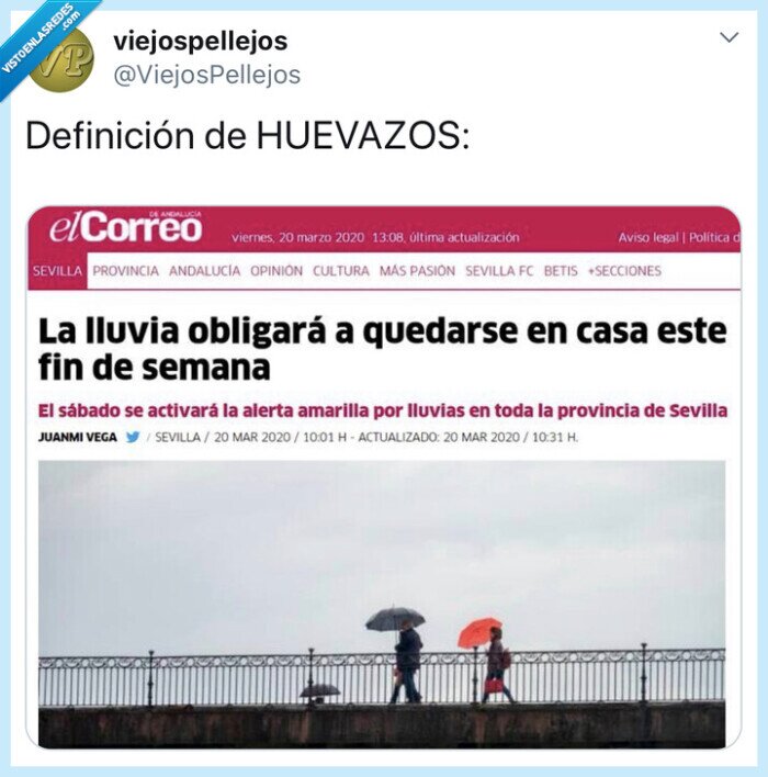 Noticia,tiempo,lluvia,confinamiento,cuarentena,coronavirus,fail,humor