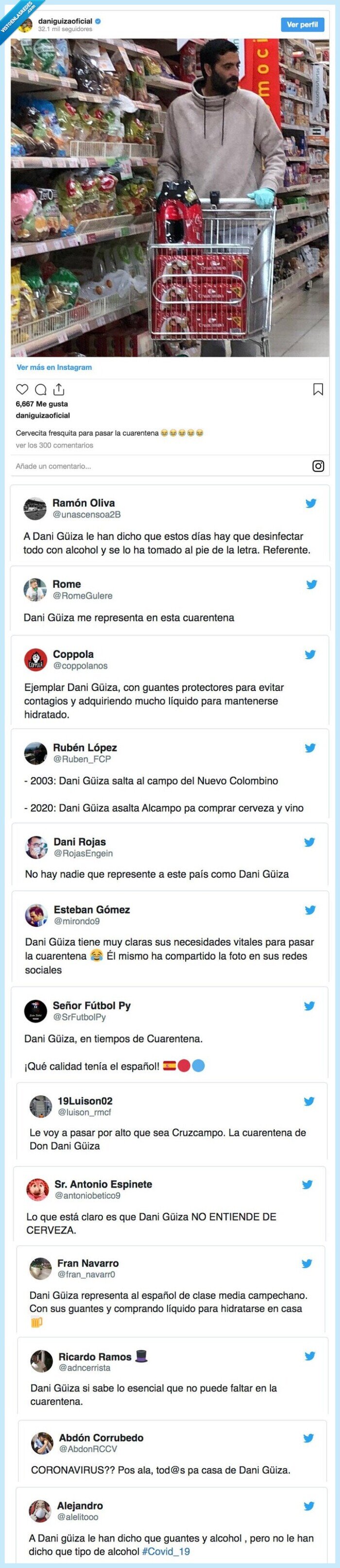 dani güiza,cerveza,coronavirus,reservas