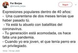 Enlace a Expresiones populares dentro de 40 años, por @fernando_borjas