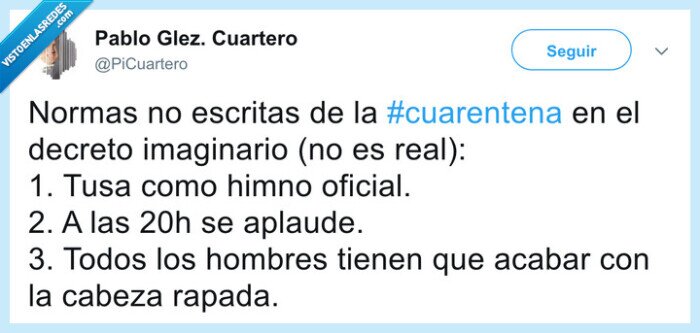 Tusa,aplauso,rapar,decreto,cuarentena