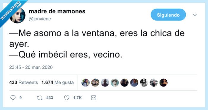 chica de ayer,balc&oacute;n,coronavirus