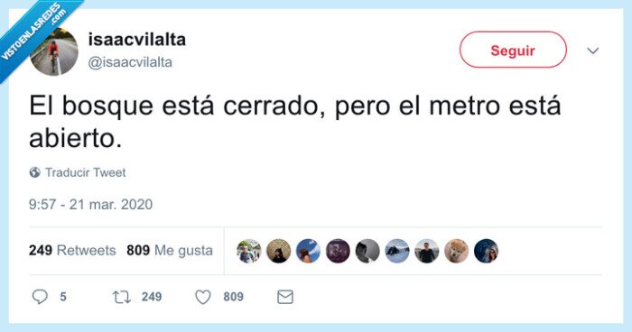 bosque,metro,abierto,cerrado,coronavirus