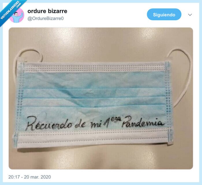 mascarilla,coronavirus,recuerdo