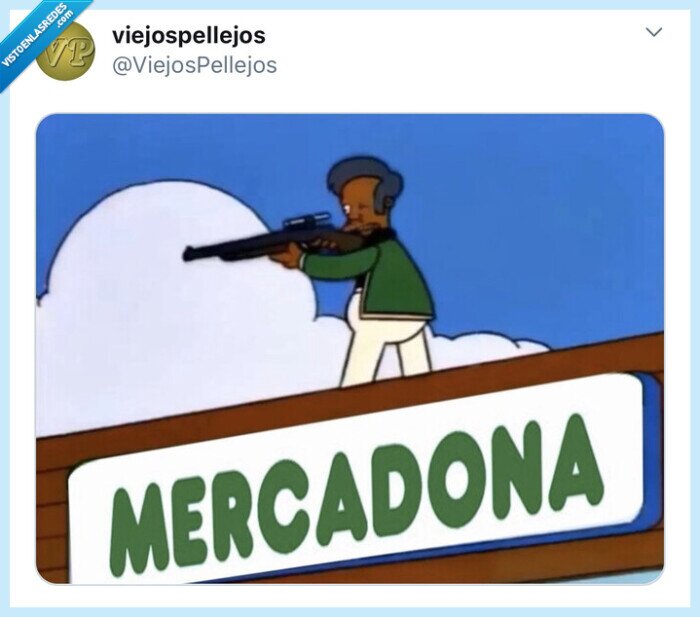 Mercadona,cuarentena,fail,coronavirus,españa,simpsons,apu,lol,humor