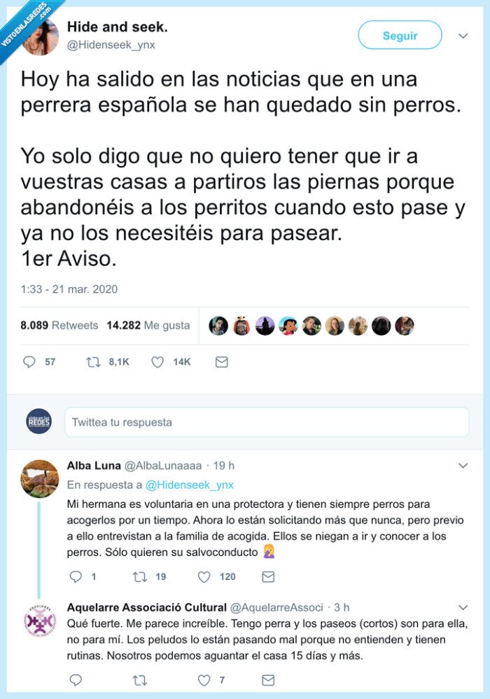 coronavirus,perreras,perro,excusa