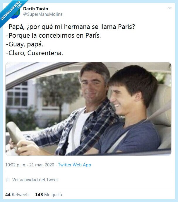 cuarentena,hija,hijo,concebir