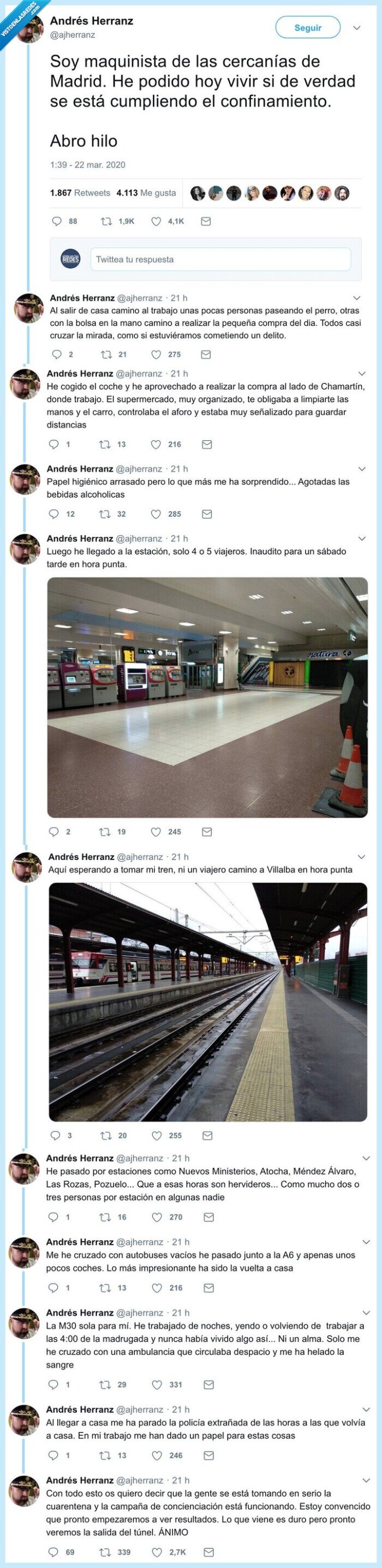 maquinista,cercanías,tren,coronavirus