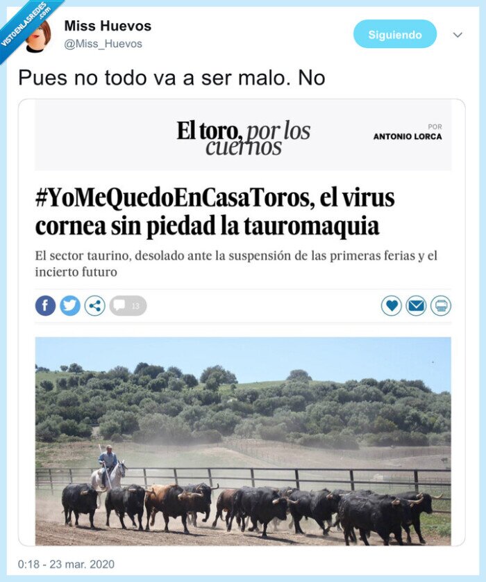 toros,suspensión,coronavirus