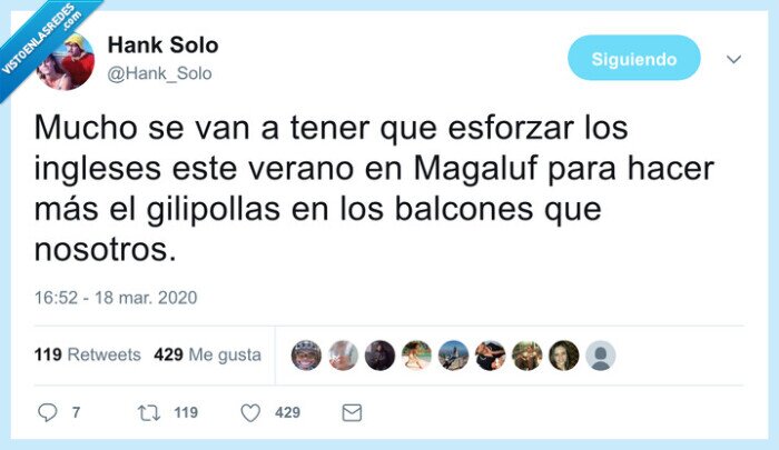 Magaluf,ingleses,balcones,aplausos,cuarentena