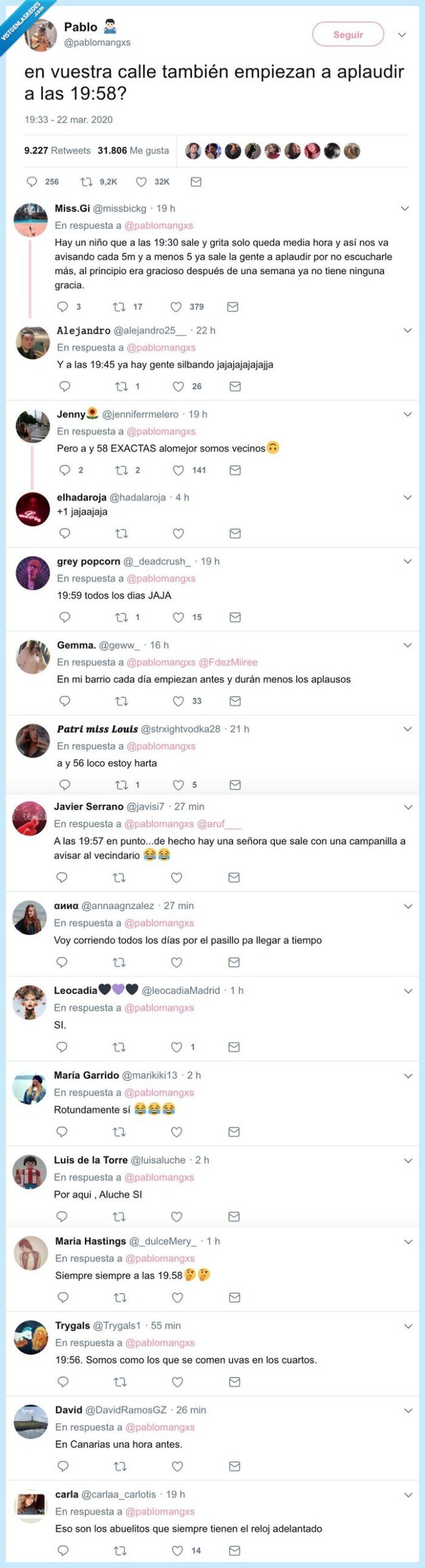 aplausos,coronavirus,20:00,antes