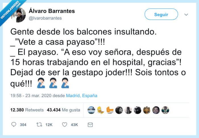 balcones,coronavirus,trabajar,sanitario