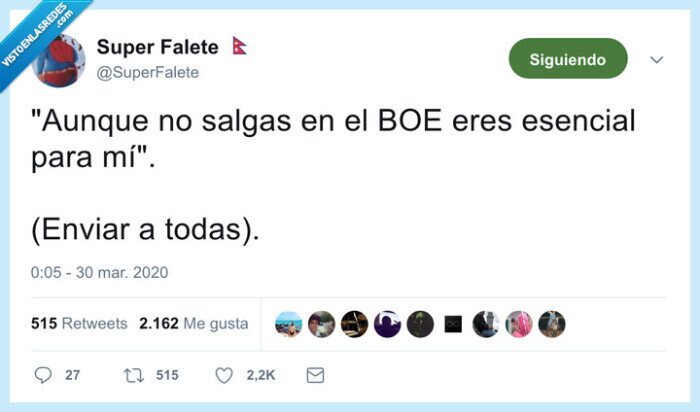 545520 - Piropos en tiempos de coronavirus, por @SuperFalete