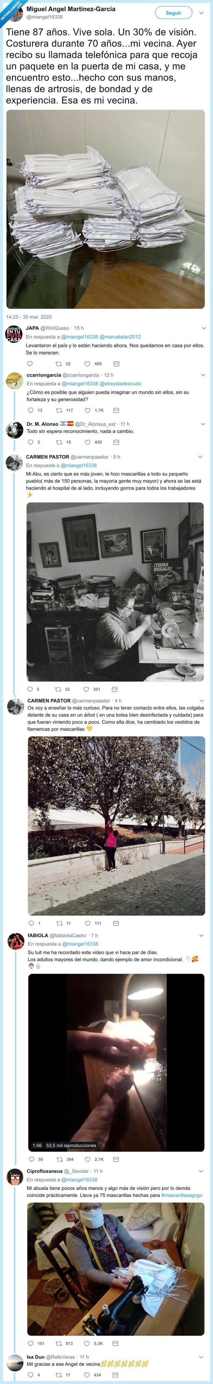 abuelas,coser,mascarillas