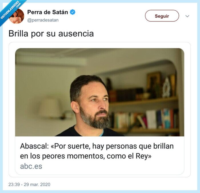 abascal,rey,brillar,ausencia