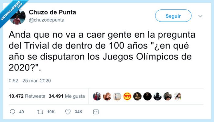 jjoo,juegos olímpicos,trivial,100años,coronavirus