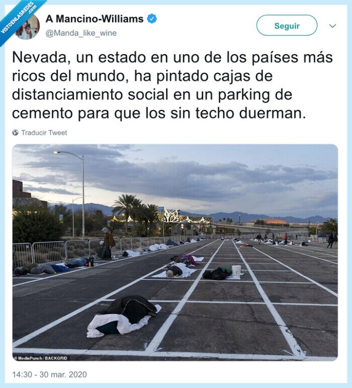 nevada,parking,distanciamiento social
