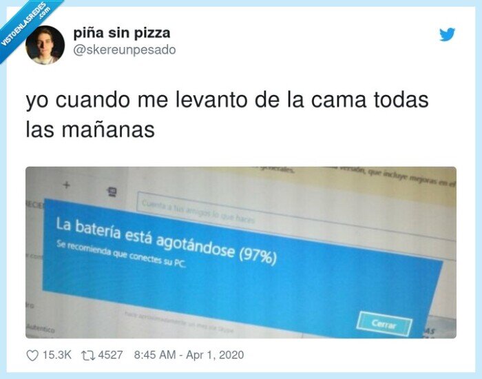 batería,levantarse,cama