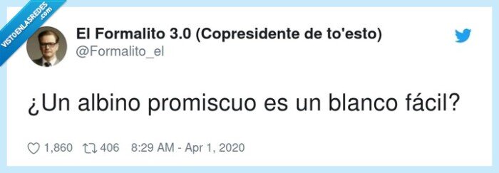 promiscuo,fácil,albino,blanco