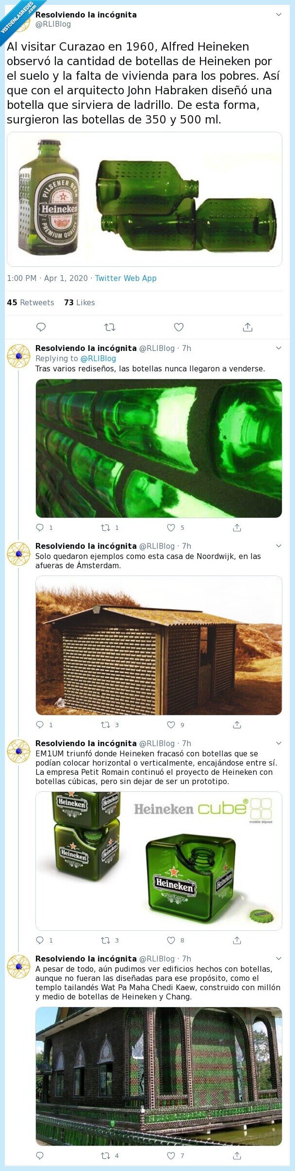 Heineken,Cerveza,Botellas,Ladrillo,Casa,Reciclar