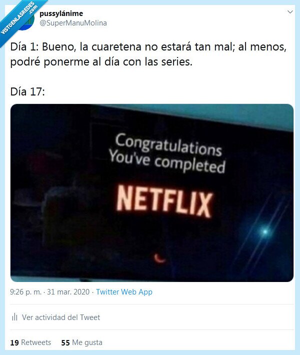 series,poner al día,netflix,cuarentena