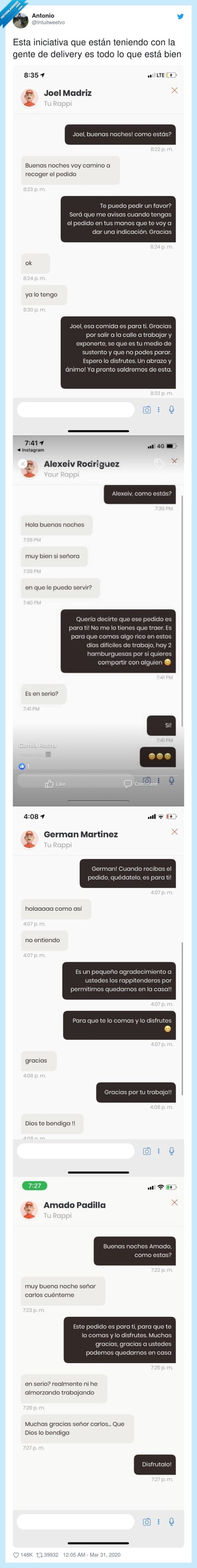 iniciativa,teniendo,delivery,están,gente,está