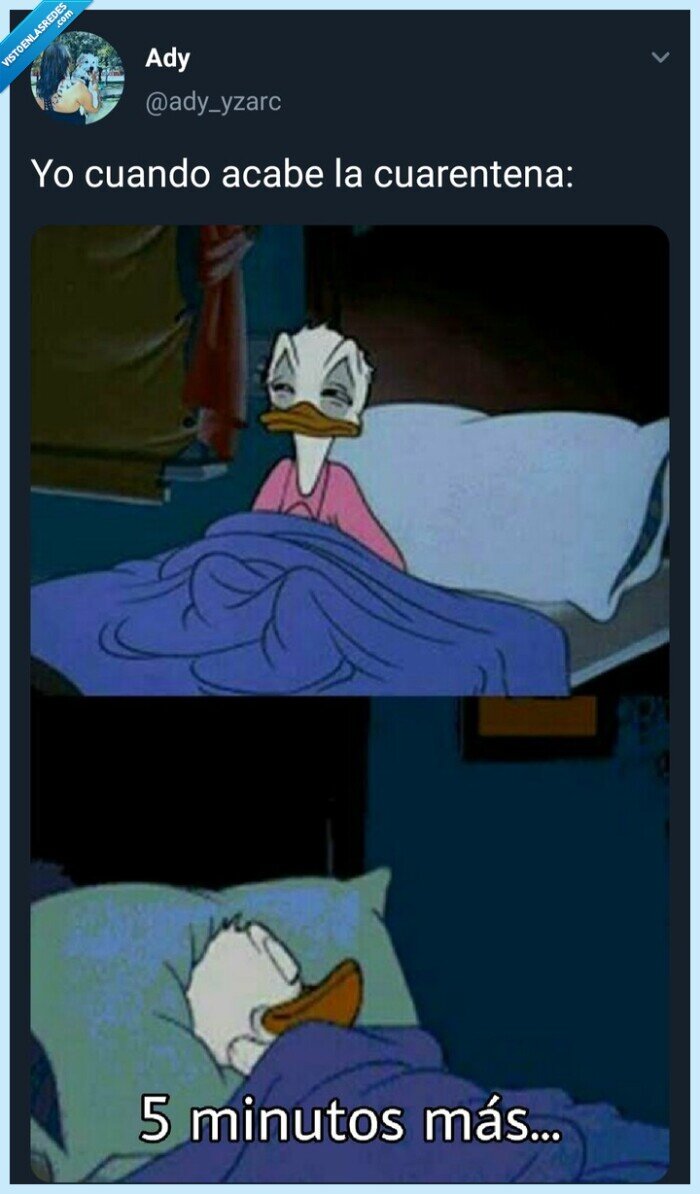 cuarentena,coronavirus,5 minutos más,dormir,pereza