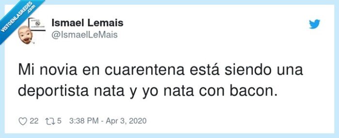 cuarentena,deportista,siendo,novia,está,bacon