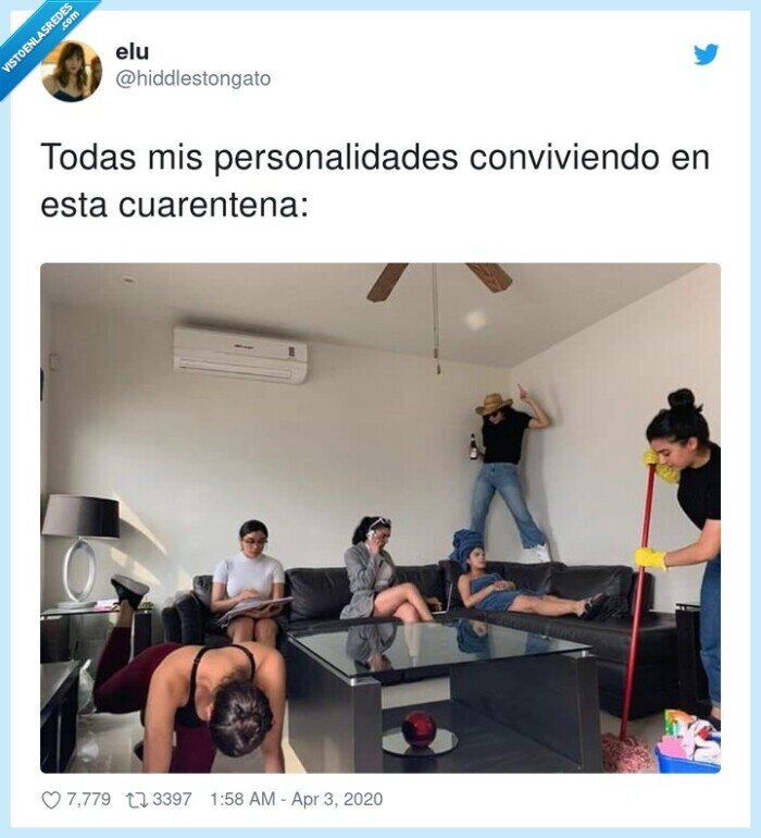 personalidades,conviviendo,cuarentena