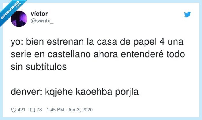 subtítulos,entenderé,castellano,estrenan,denver,la casa de papel