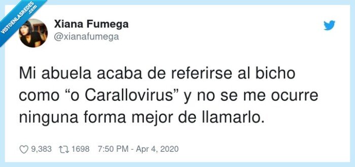 Carallovirus”,referirse,llamarlo,ninguna,abuela,ocurre
