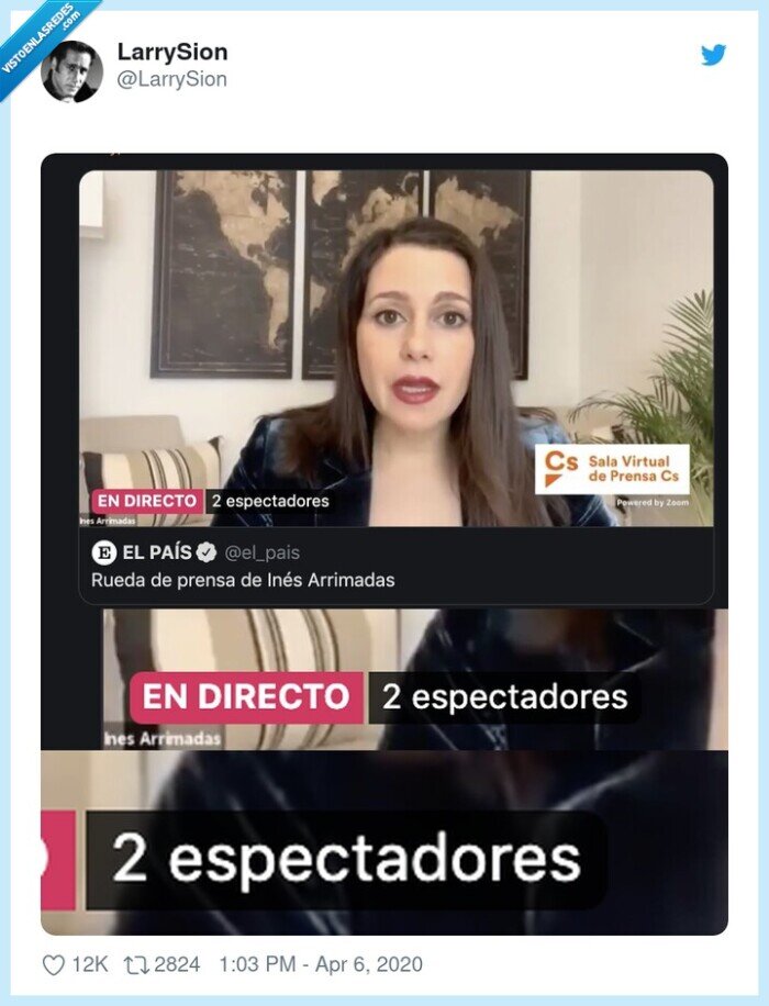 ines arrimadas,espectadores,afluencia