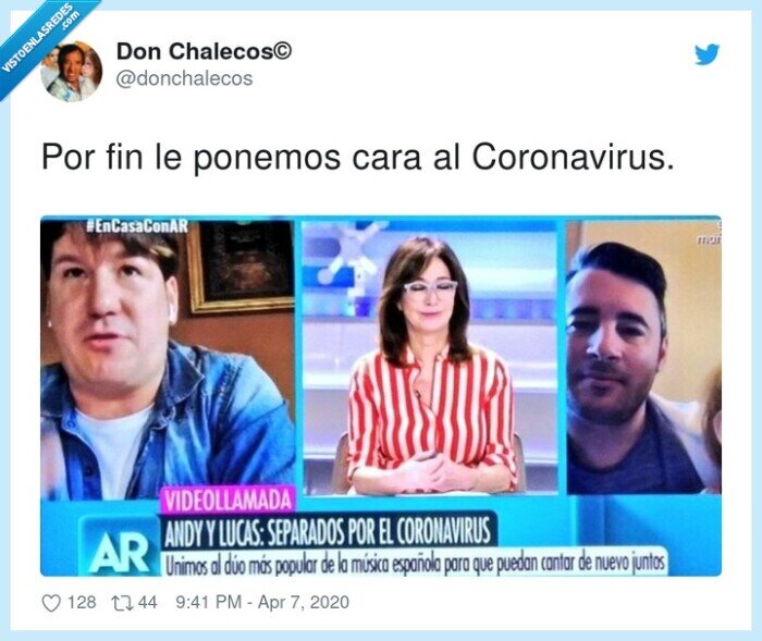 Coronavirus,ponemos,cara,Por fin,ana rosa quintana,andy y lucas