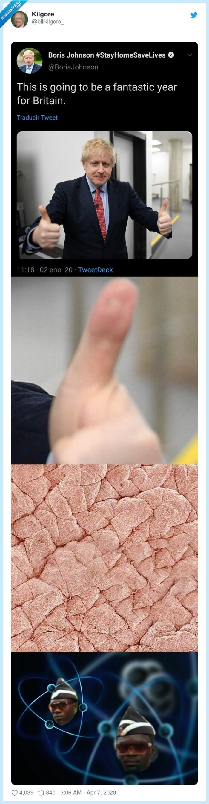 boris johnson,coronavirus,dedo