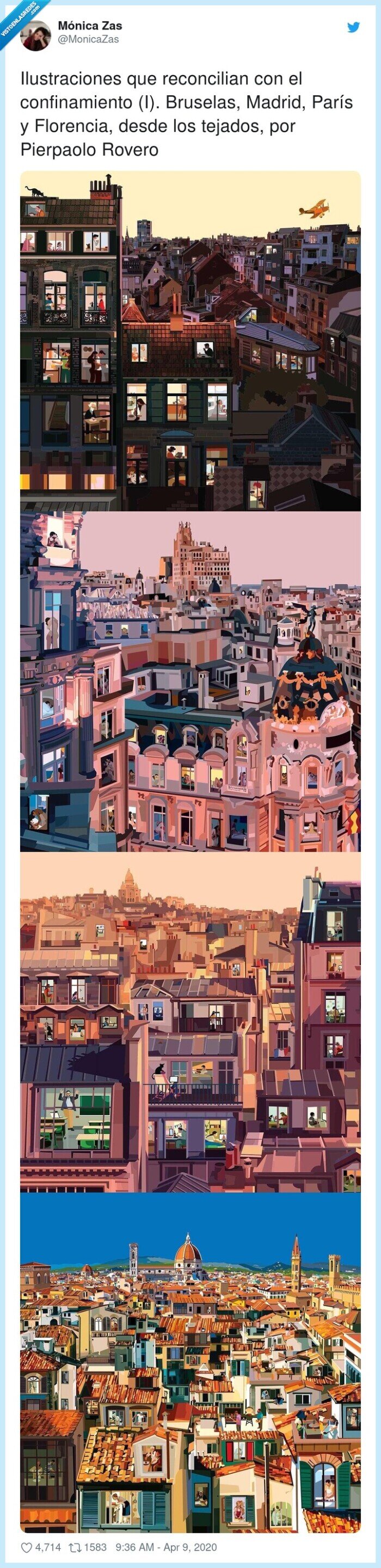 ilustraciones,confinamiento,reconcilian,florencia,bruselas,pierpaolo