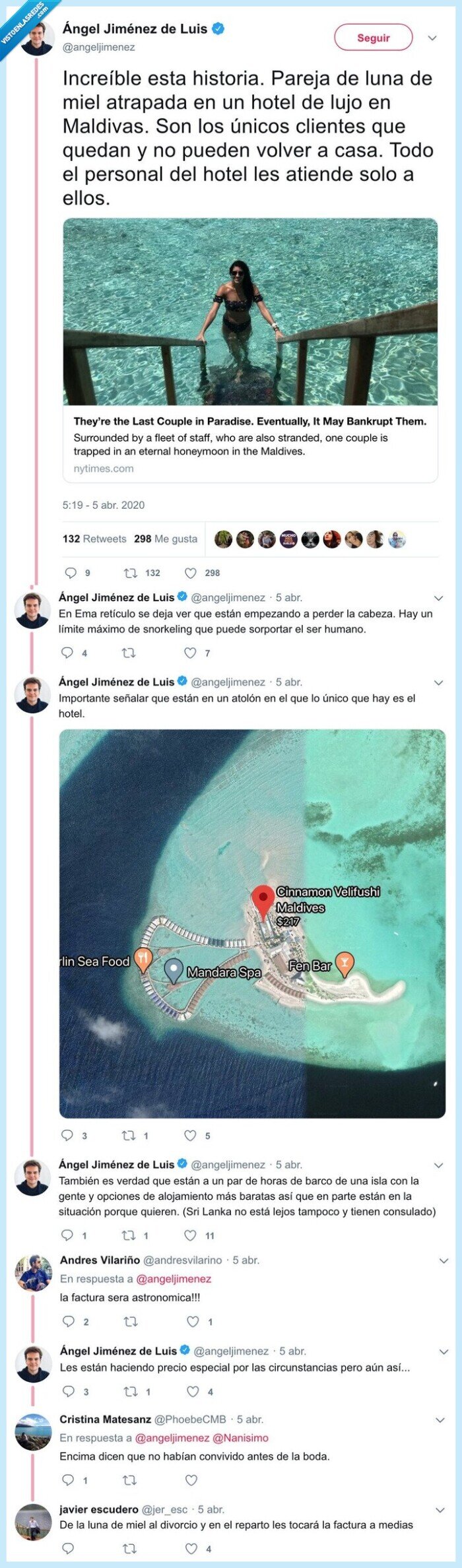 maldivas,luna de miel,coronavirus,atrapados