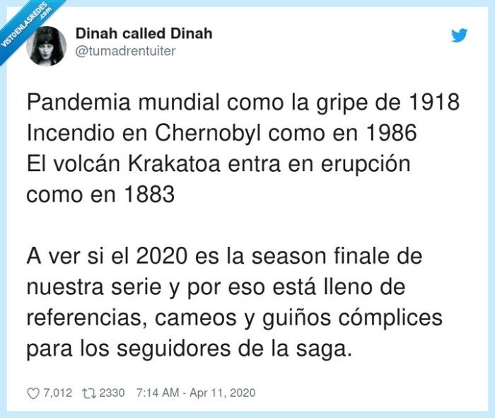 referencias,seguidores,cómplices,chernobyl,erupción,pandemia