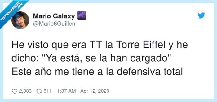 defensiva,torre eiffel,visto