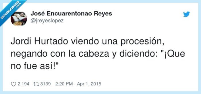 procesión,negando,viendo,cabeza