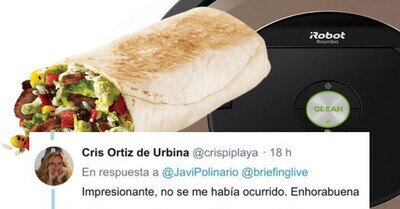 554402 - Twitter se rinde ante esta señora que le envía burritos a su hermana con una roomba