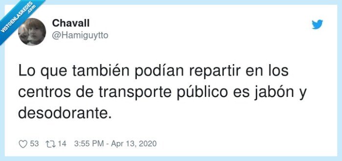 desodorante,transporte,también,repartir,público,podían