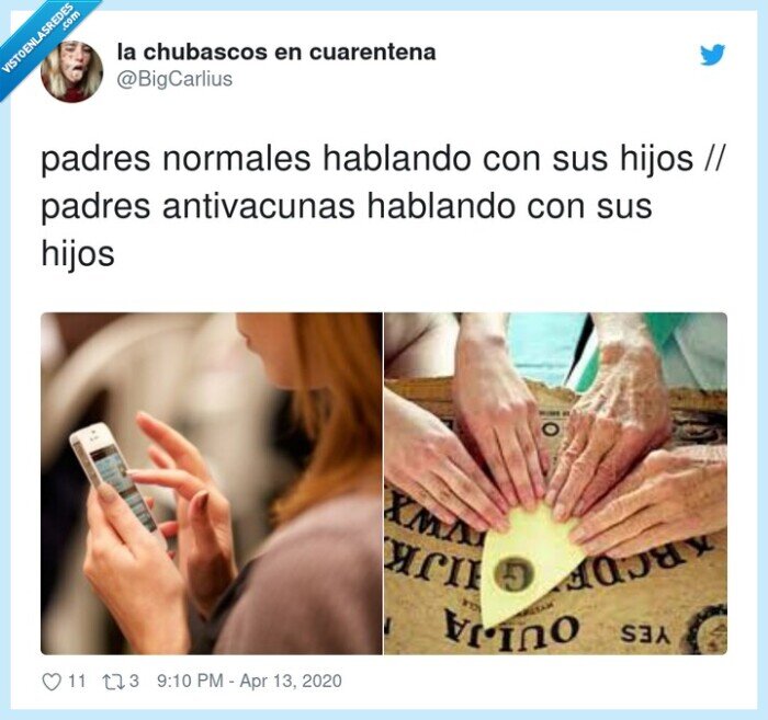 antivacunas,normales,padres,hijos,ouija