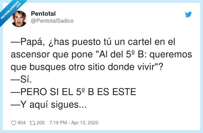 ascensor,papá,sigues,cartel,fuera