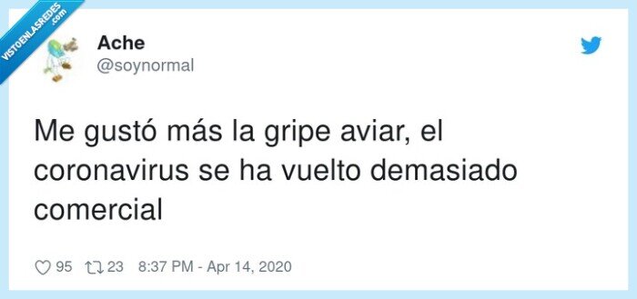 coronavirus,demasiado,comercial,gripe aviar