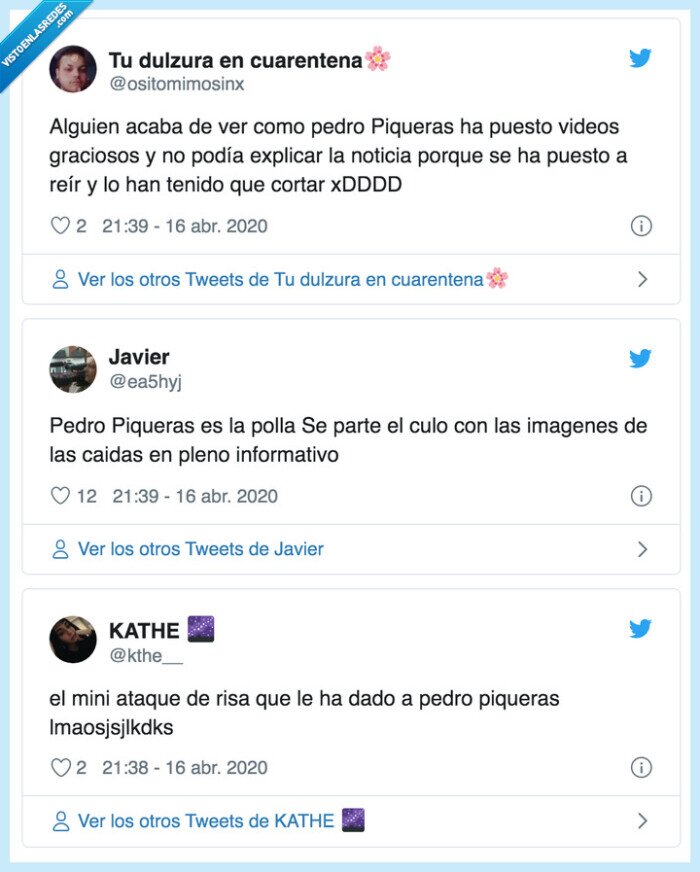 557320 - Pedro Piqueras demuestra que es humano y casi no puede seguir del ataque de risa que le pilló en directo